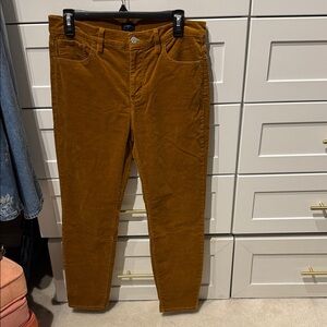 Women’s Jcrew Corduroy Pants skinny fit chestnut color